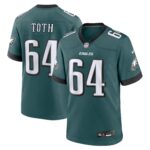 Brett Toth Philadelphia Eagles  #64 Game Jersey - Midnight Green