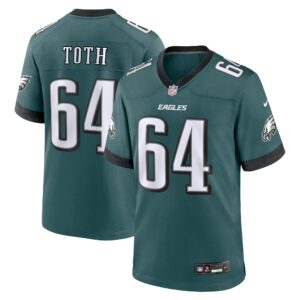 Brett Toth Philadelphia Eagles  #64 Game Jersey - Midnight Green