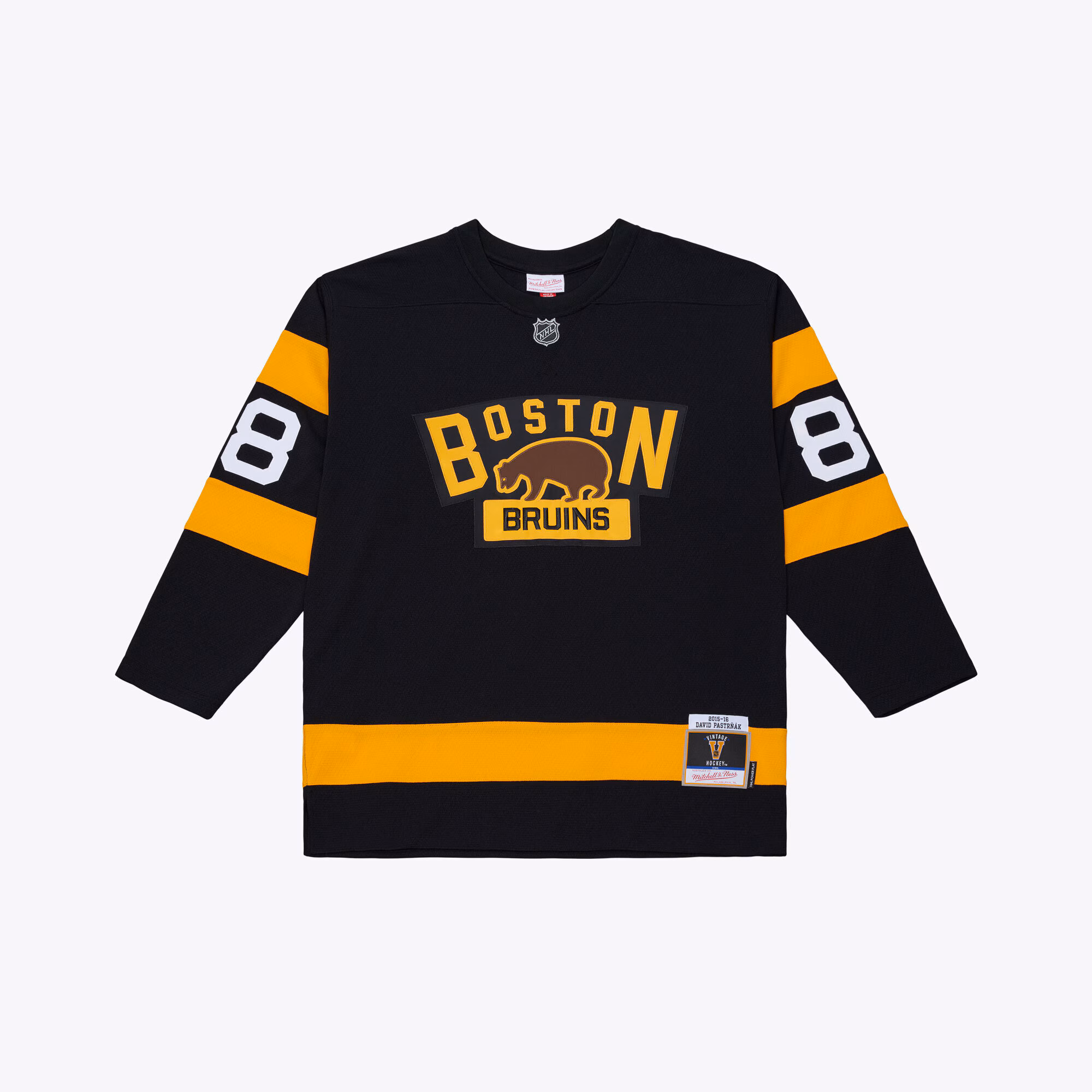 Boston Bruins David Pastrnak #88 Mitchell & Ness Black 2015 Power Play Jersey
