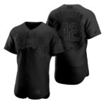 Men's Los Angeles Dodgers #42 Jackie Robinson Black  Flexbase Fashion Jersey