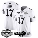 Josh Allen #17 Buffalo Bills BUF Mafia Gothic Vapor Limited Jersey - Farewell Highmark Patch - All Stitched