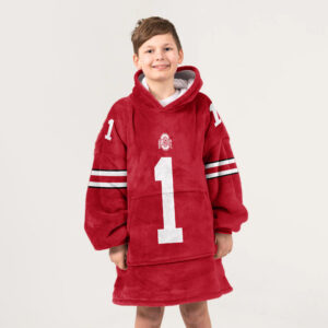 Kid #1 Ohio State Football Unisex Blanket Hoodie