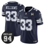 Dallas Cowboys #94 Marshawn Kneeland Memorial Patch Vapor Limited Jersey - All Stitched
