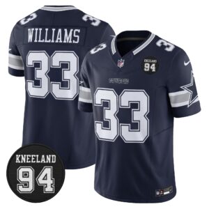Dallas Cowboys #94 Marshawn Kneeland Memorial Patch Vapor Limited Jersey - All Stitched