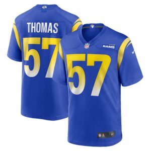 Zachary Thomas Los Angeles Rams Team Game Jersey -  Royal