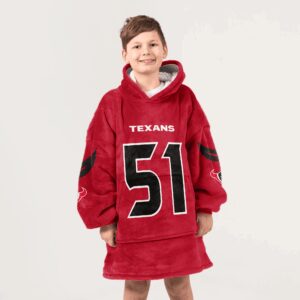 Kid W.A 51 Houston Football Unisex Blanket Hoodie