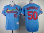 St. Louis Cardinals #50 Adam Wainwright Blue 1982 Turn Back The Clock Stitched Jersey
