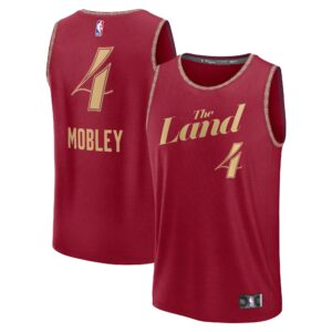 Unisex Cleveland Cavaliers Evan Mobley  Wine 2023/24 Fast Break Jersey - City Edition