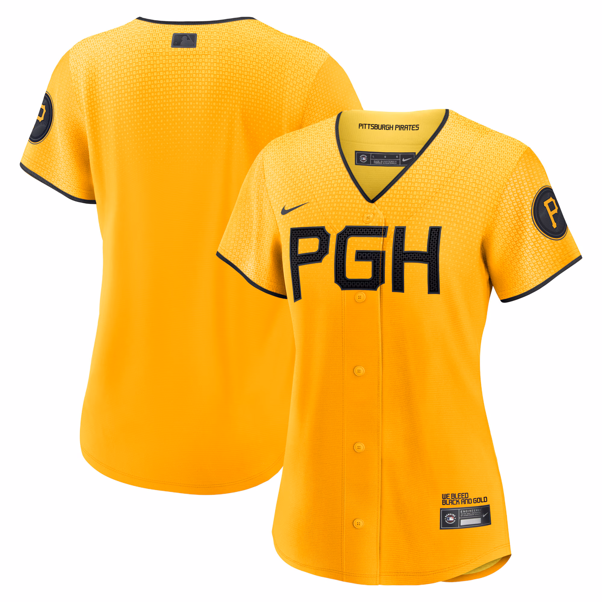 Women's Pittsburgh Pirates Gold City Connect Replica Jersey