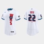 Men's Washington Nationals #22 Juan Soto White 2021 All-Star Game Jersey
