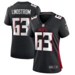 Women's Atlanta Falcons Chris Lindstrom #63 Black Team Game Jersey