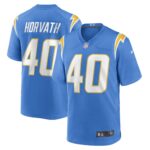 Zander Horvath Los Angeles Chargers  Game Player Jersey - Powder Blue