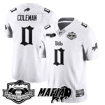 Keon Coleman #0 Buffalo Bills BUF Mafia Gothic Vapor Limited Jersey - Farewell Highmark Patch - All Stitched