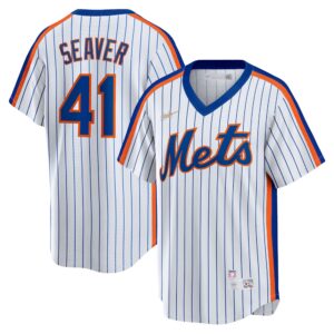 Men's New York Mets Tom Seaver  White Home Cooperstown Collection Player Jersey