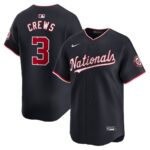 Men's Washington Nationals Dylan Crews #3  Navy Alternate Limited Player Jersey