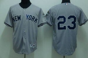 New York Yankees #23 Don Mattingly Stitched Grey Jersey
