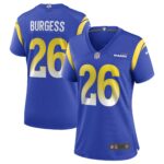 Terrell Burgess Los Angeles Rams  Women's Game Jersey - Royal