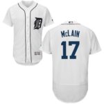 Detroit Tigers #17 Denny McLain White Flexbase Collection Stitched Jersey