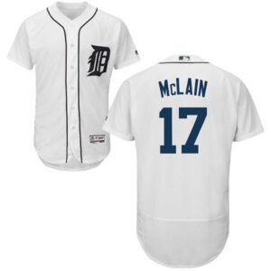 Detroit Tigers #17 Denny McLain White Flexbase Collection Stitched Jersey