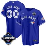 Custom Toronto Blue Jays 2025 American League Champions Jersey - All Stitched Rush Blue