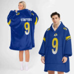 Adult MS 9 Los Angeles Football Unisex Blanket Hoodie