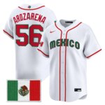 Randy Arozarena #56 Mexico Baseball 2026 World Baseball Classic Home Stadium Jersey - White