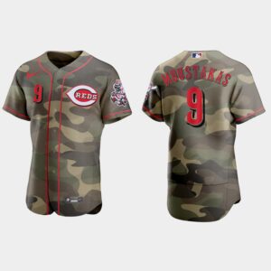 Mike Moustakas Cincinnati Reds 2021 National Armed Forces Day Jersey - Camo