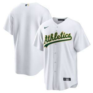 Athletics White Home Replica Team Jersey