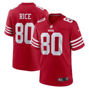 Jerry Rice San Francisco 49ers Retired Team Player Game Jersey - Scarlet