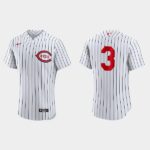 Men's Cincinnati Reds #3 Albert Almora Jr 2022 Field of Dreams Flex Base Jersey - White