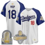 MVP #18 Los Angeles Dodgers 9x Champs Gold Collection Stadium Vapor Limited Jersey - All Alternate