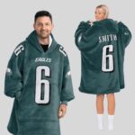 Adult 6 Philadelphia Football Unisex Blanket Hoodie