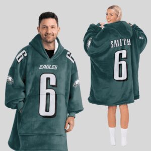 Adult 6 Philadelphia Football Unisex Blanket Hoodie