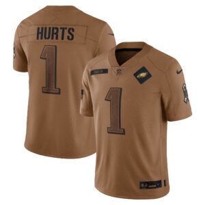 Jalen Hurts Philadelphia Eagles  2023 Salute To Service Limited Jersey - Brown