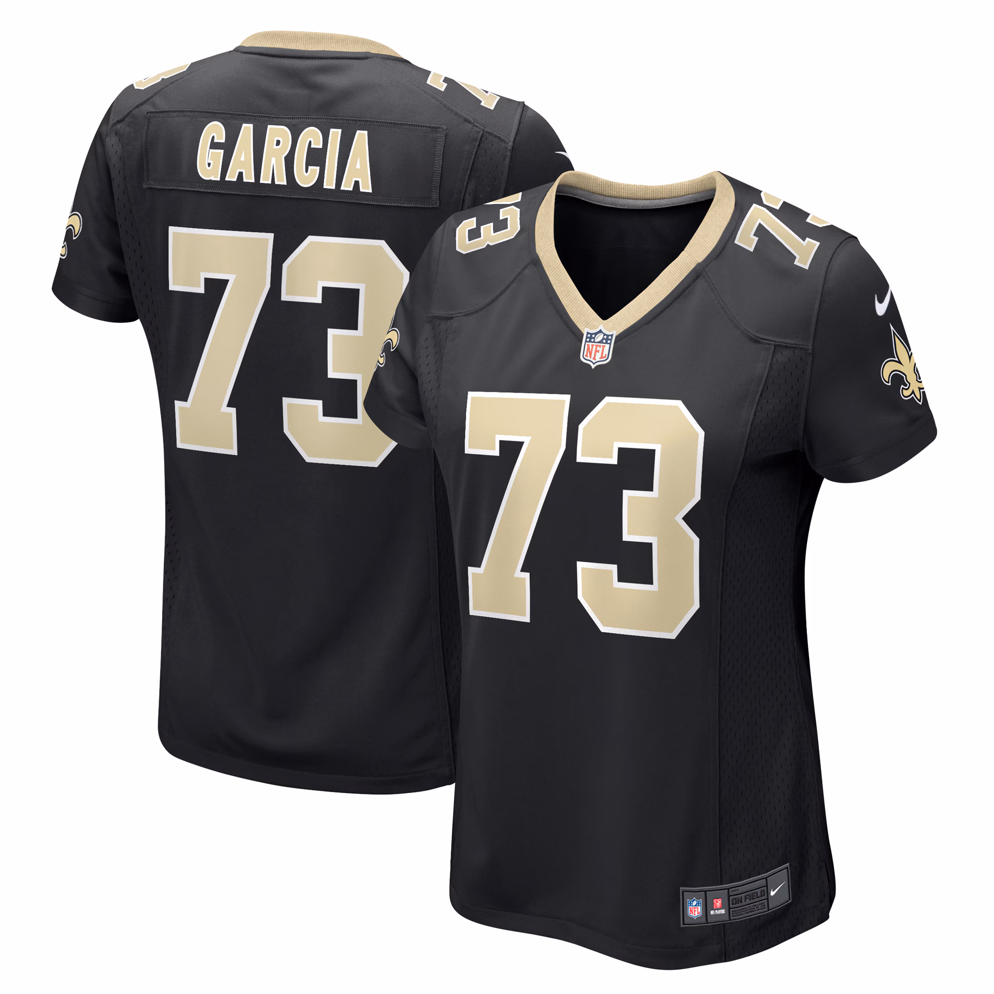 Max Garcia New Orleans Saints Women's Team Game Jersey -  Black