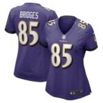 Shemar Bridges Baltimore Ravens  Women's Player Game Jersey - Purple