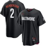 Men's Baltimore Orioles #2 Gunnar Henderson City Connect Black Jersey