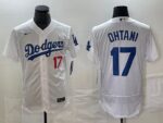 Men's Los Angeles Dodgers #17  White Shohei Ohtani Jersey