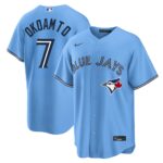 Kazuma Okamoto #7 Toronto Blue Jays Alternate Replica Player Name Jersey Stitched Light Blue