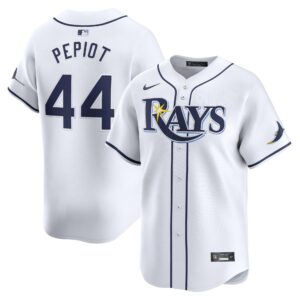 Men's Tampa Bay Rays #44 Ryan Pepiot  White Home Limited Player Jersey