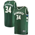 Antetokounmpo Milwaukee Bucks  Fast Break Replica Player Jersey Green - Icon Edition