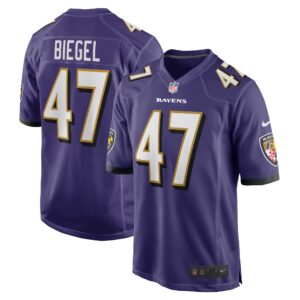 Vince Biegel Baltimore Ravens  Player Game Jersey - Purple