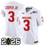 Omar Cooper Jr. #3 Ndiana Hoosiers IND 2026 CFP Final Patch Vapor Limited Jersey V2 - All Stitched