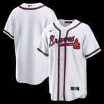 Atlanta Braves White Home Big & Tall Replica Jersey