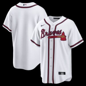 Atlanta Braves White Home Big & Tall Replica Jersey