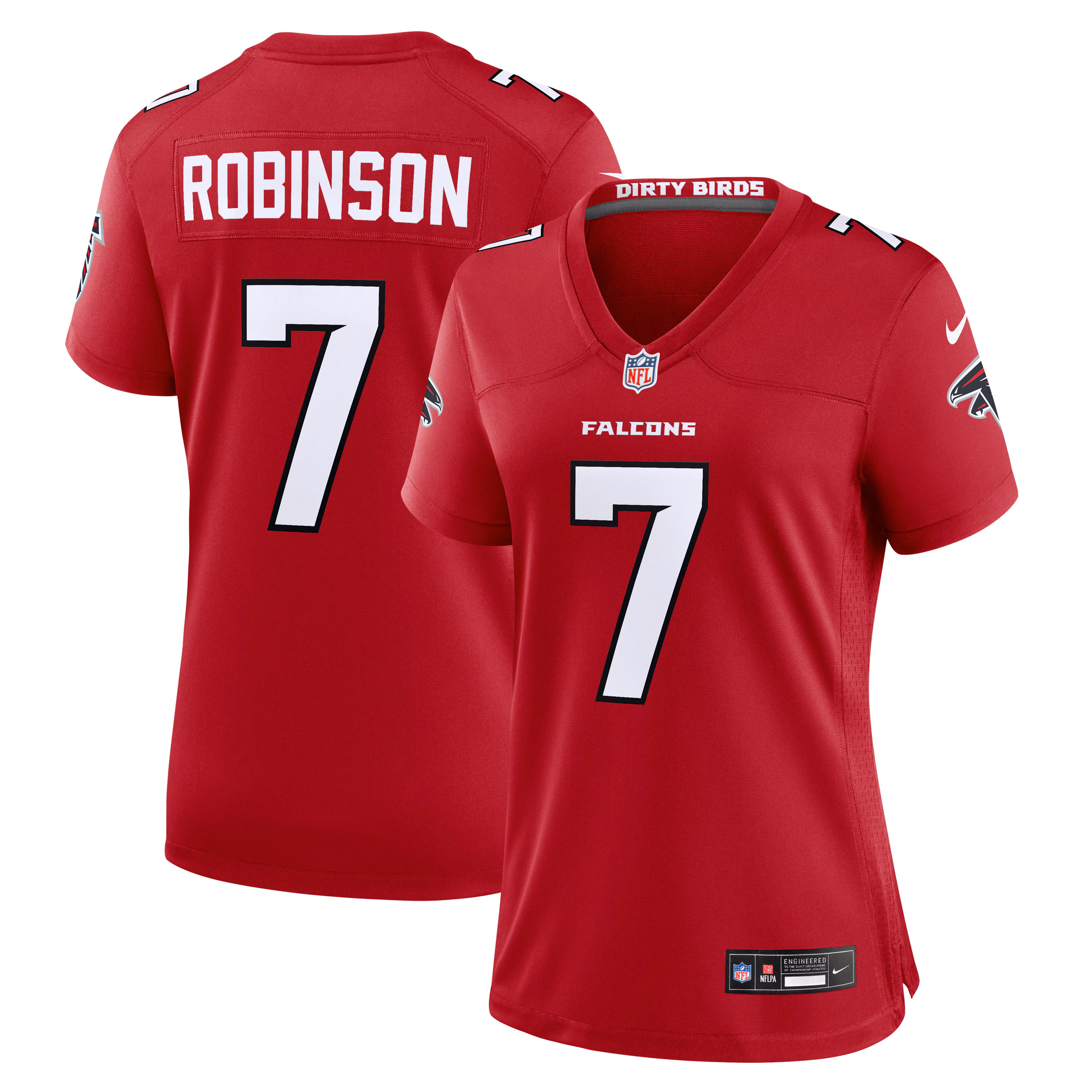 Women's Atlanta Falcons Bijan Robinson #7 Red Game Jersey