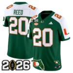 Ed Reed #20 Miami Hurricanes MIA 2026 CFP Final & Florida Patch Vapor Limited Jersey - All Stitched