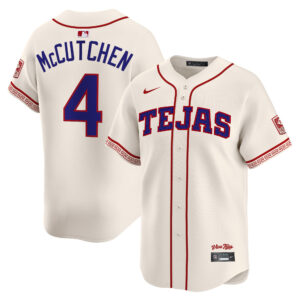 Andrew McCutchen #4 Texas Rangers 2026 City Connect Vapor Premier Limited Jersey - All Stitched