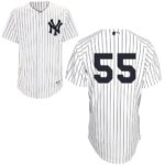 New York Yankees #55 Russell Martin White Stitched Jersey