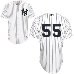 New York Yankees #55 Russell Martin White Stitched Jersey